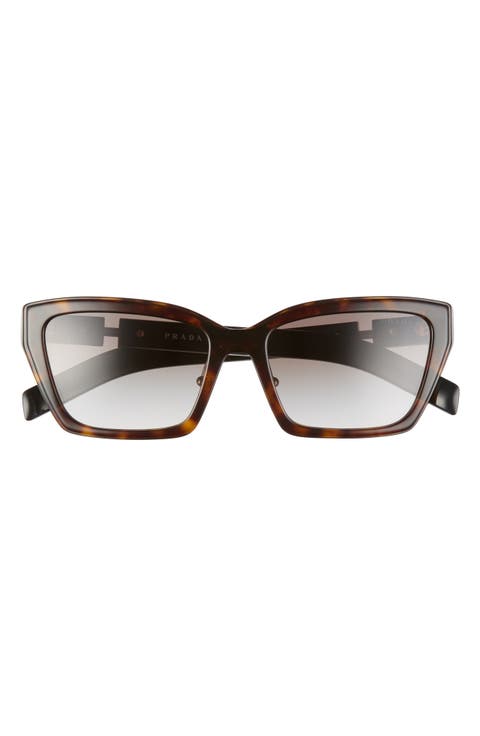 56mm Gradient Cat Eye Sunglasses