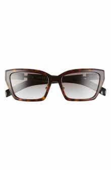 Prada 56mm Gradient Cat Eye Sunglasses