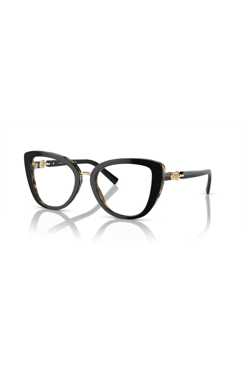 Tiffany & Co. 52mm Cat Eye optical glasses, Main, color, Black