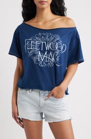 Merch Traffic Fleetwood Mac Off the Shoulder Tee