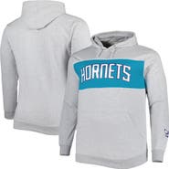 FANATICS Men's Fanatics Branded Heather Gray Charlotte Hornets Big & Tall Wordmark Pullover Hoodie