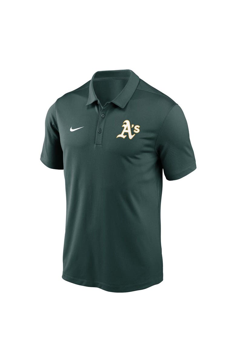 Nike Men's Nike Green Oakland Athletics Agility Performance Polo, Alternate, color,