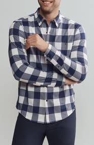 Rhone Hardy Check Flannel Button-Up Shirt