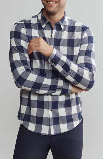 Rhone Hardy Check Flannel Button-Up Shirt