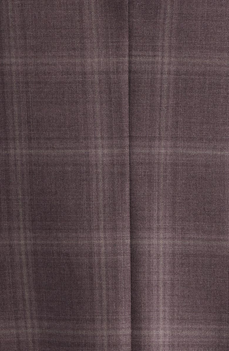 Peter Millar Hartford Classic Fit Russet Check Wool Twill Sport Coat, Alternate, color, Pink