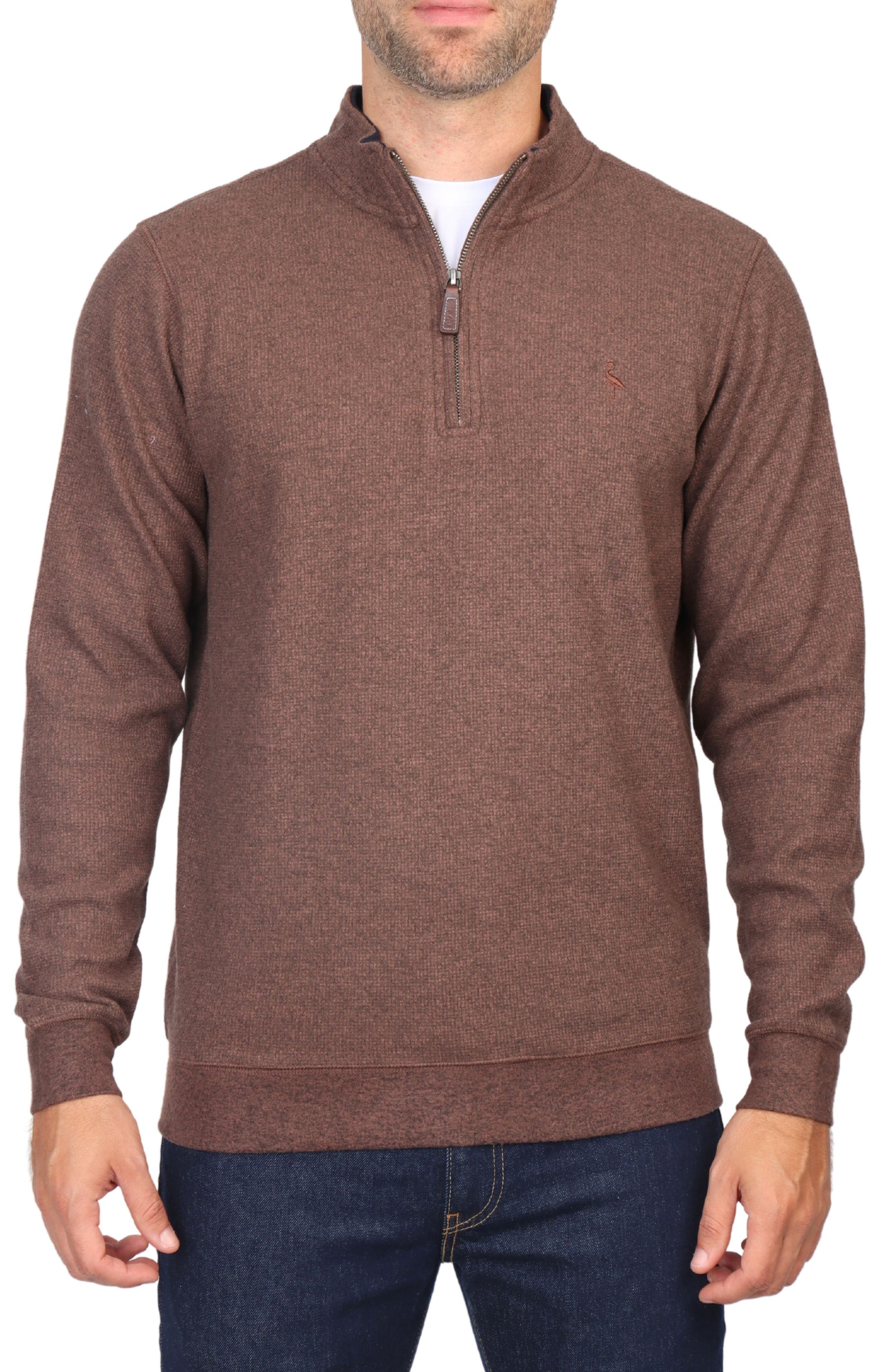 TailorByrd Cozy Knit Quarter Zip Pullover