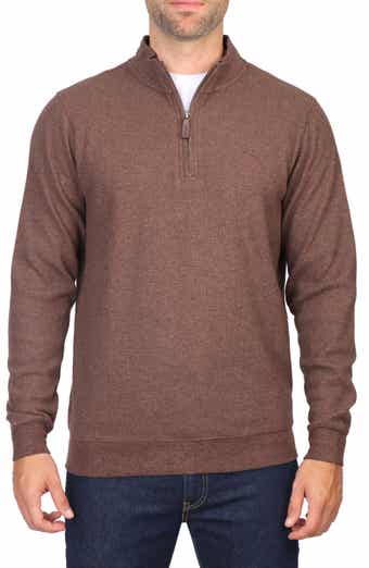 TailorByrd Cozy Knit Quarter Zip Pullover