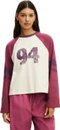 COTTON ON BODY Women's Active Graphic Raglan Tee