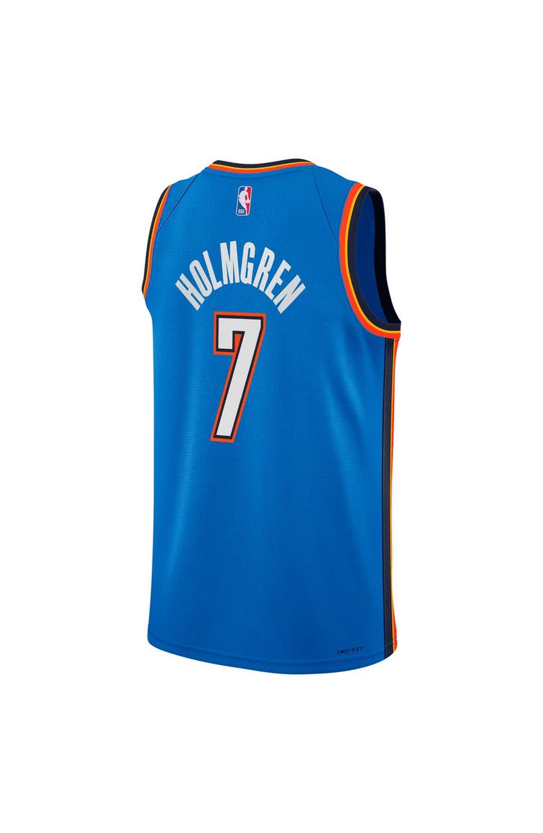 Nike Youth Nike Chet Holmgren Blue Oklahoma City Thunder Swingman Jersey - Icon Edition, Alternate, color, Blue
