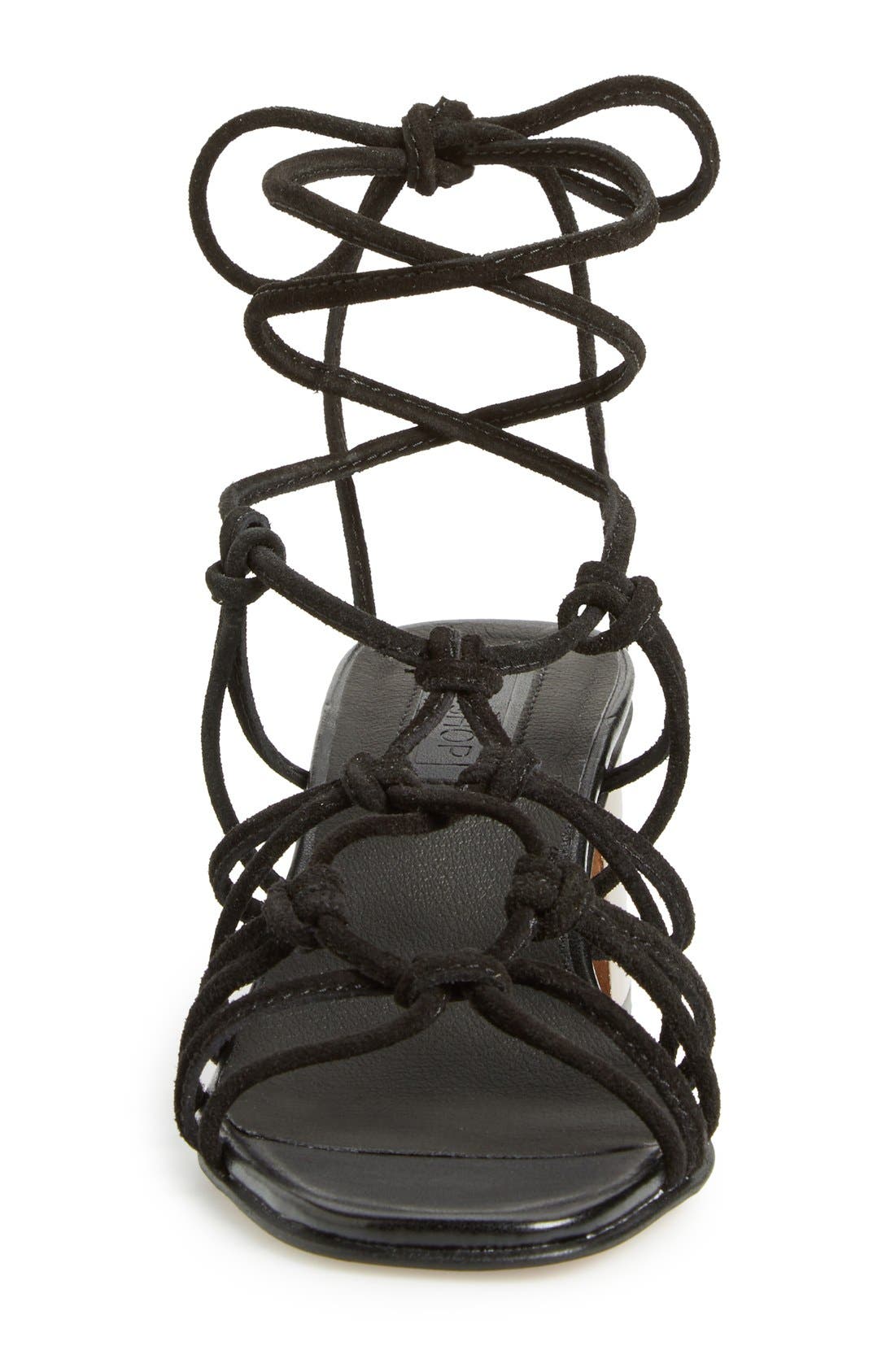 Topshop 'Napoli' Block Heel Sandal, Alternate, color, 