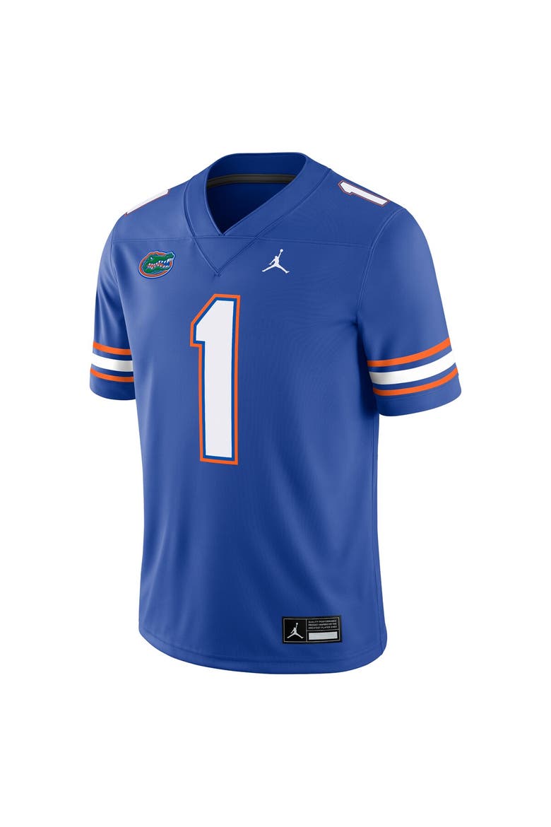 Men's Jordan Brand #1 Royal Florida Gators Game Jersey, Alternate, color, Royal