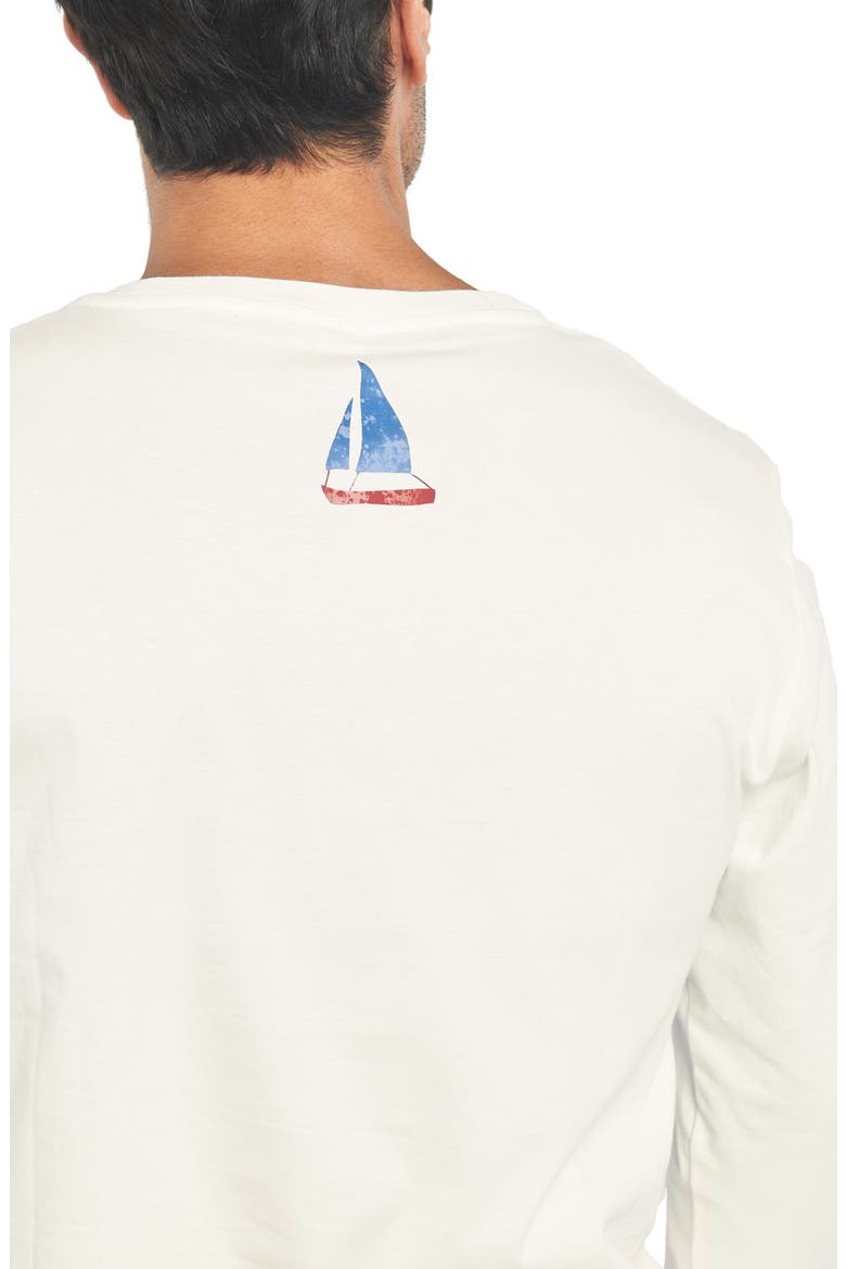 Luke St. Tropez Long Sleeve Pajama T-Shirt, Alternate, color, WHITE