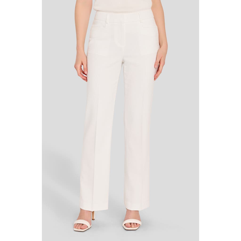 Tahari Asl Stretch Flare Pants In White