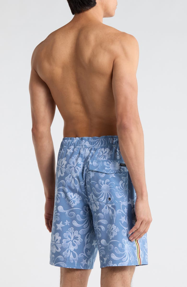 RVCA Local Aloha Swim Shorts, Alternate, color, Light Blue