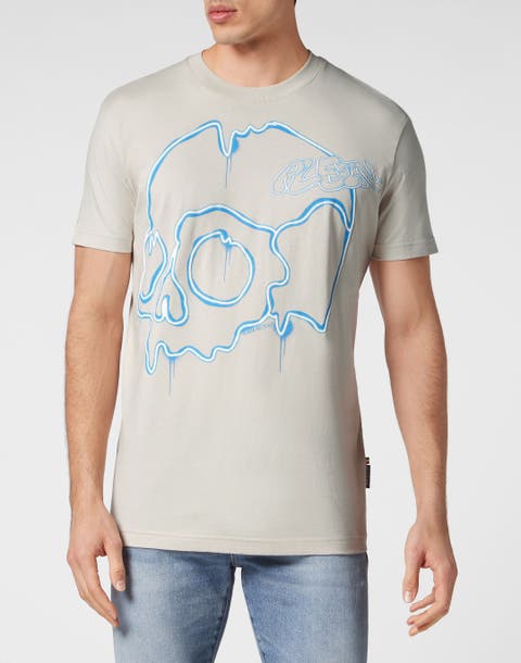 T-Shirt Round Neck Ss Dripping Skull Men