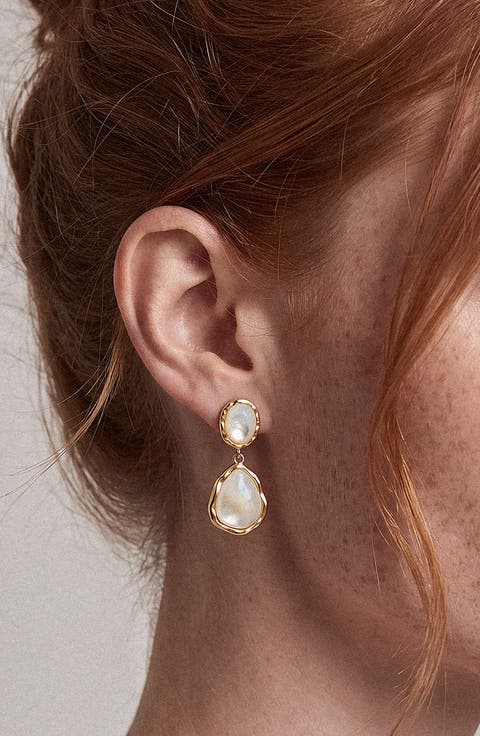 Iridescent Drop Earrings