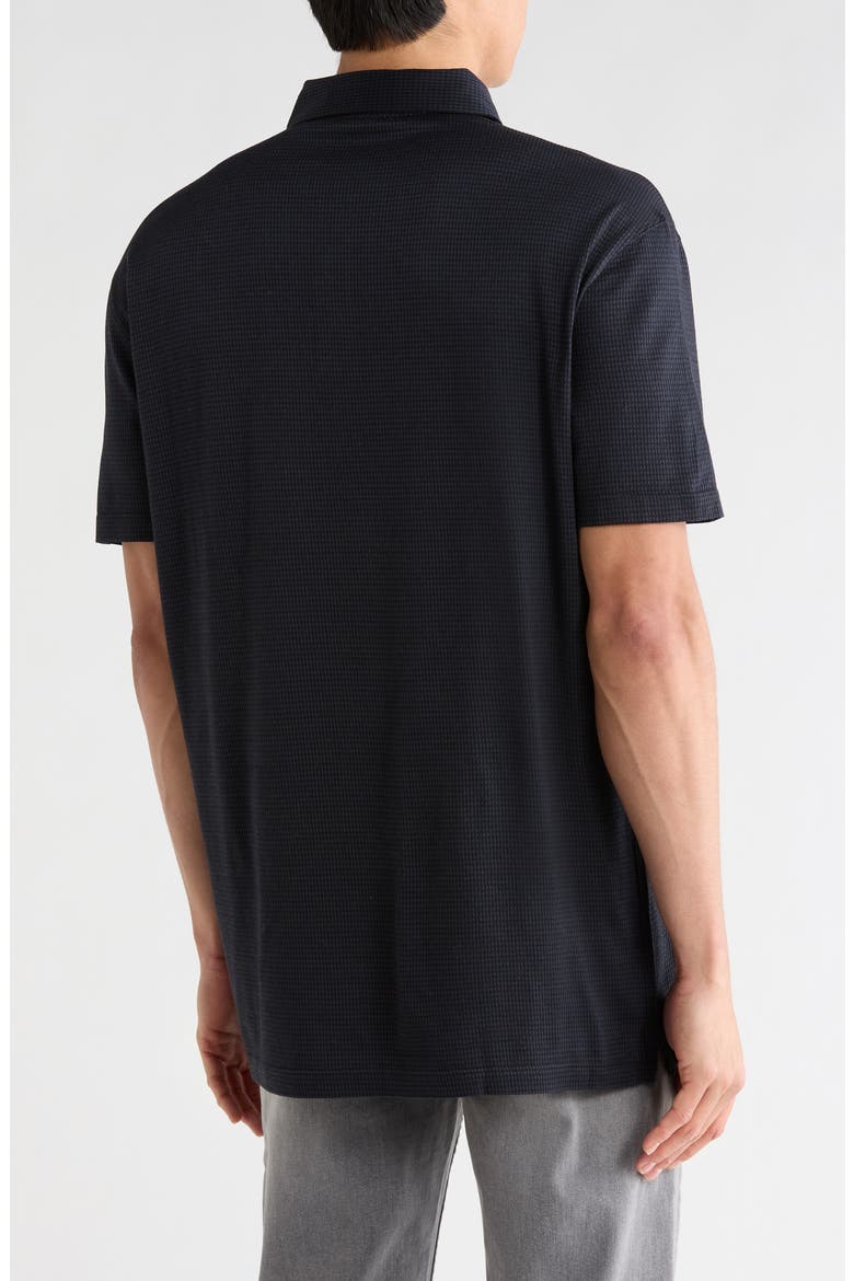 Sylan Short Sleeve Polo, Alternate, color, BLACK
