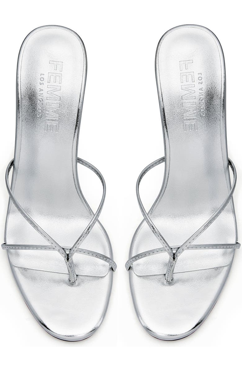 FEMME Sicilian Mule, Alternate, color, Platinum