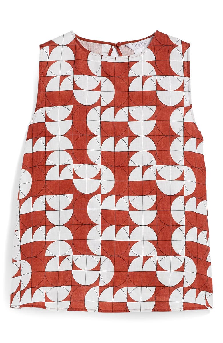 Max Mara Leisure Giusy Print Sleeveless Top, Alternate, color,