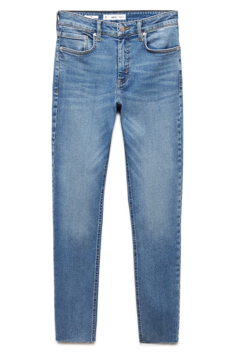 Crop Skinny Jeans, Main, color, MEDIUM BLUE