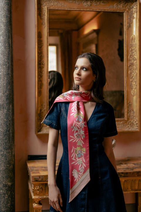 Sabrina - Skinny Silk Scarf