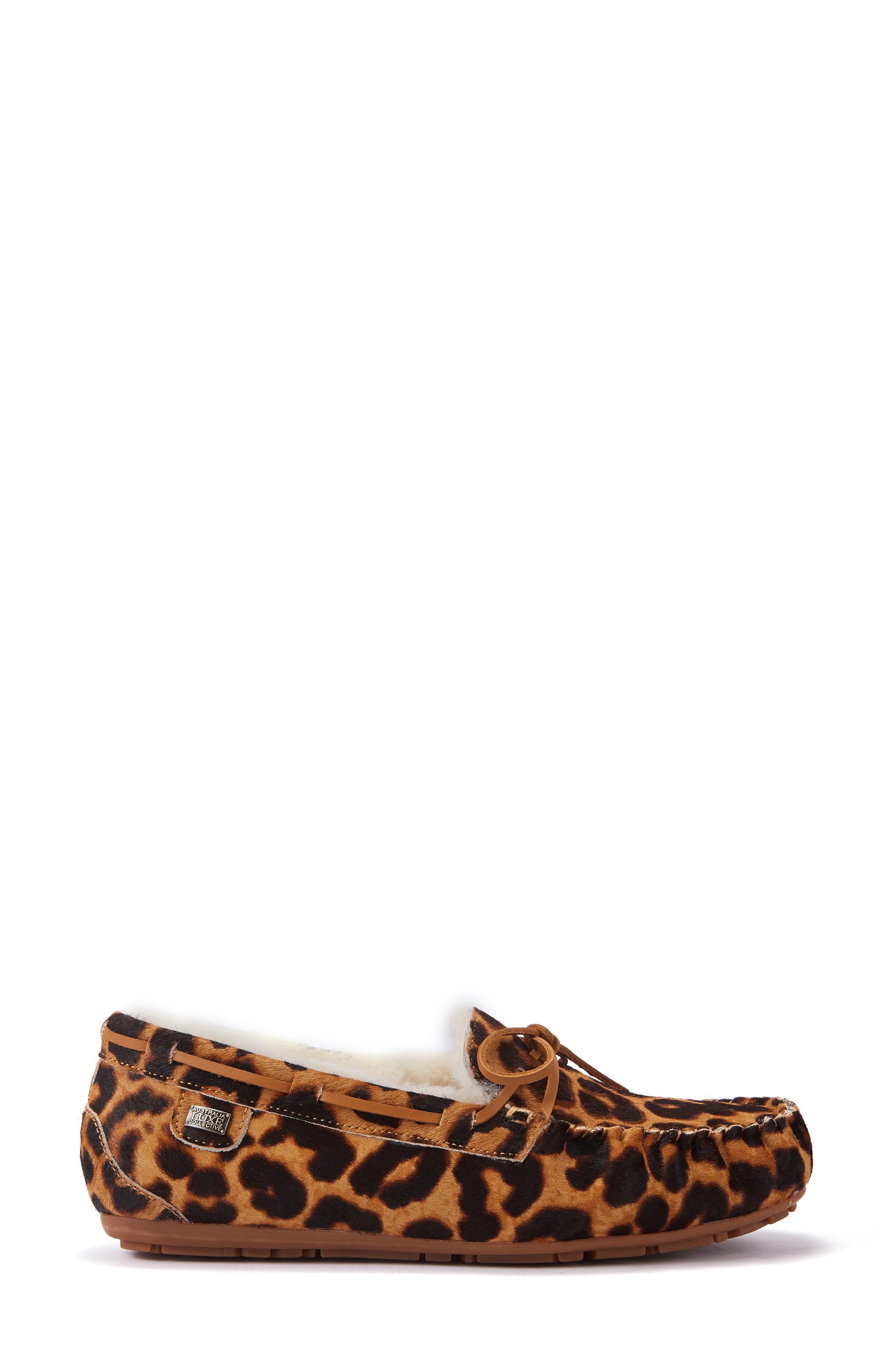 Australia Luxe Collective Prost Genuine Shearling Slipper, Alternate, color, Leopard