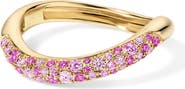 EDEN PRESLEY Wave 14k Gold Pink Sapphire Ring