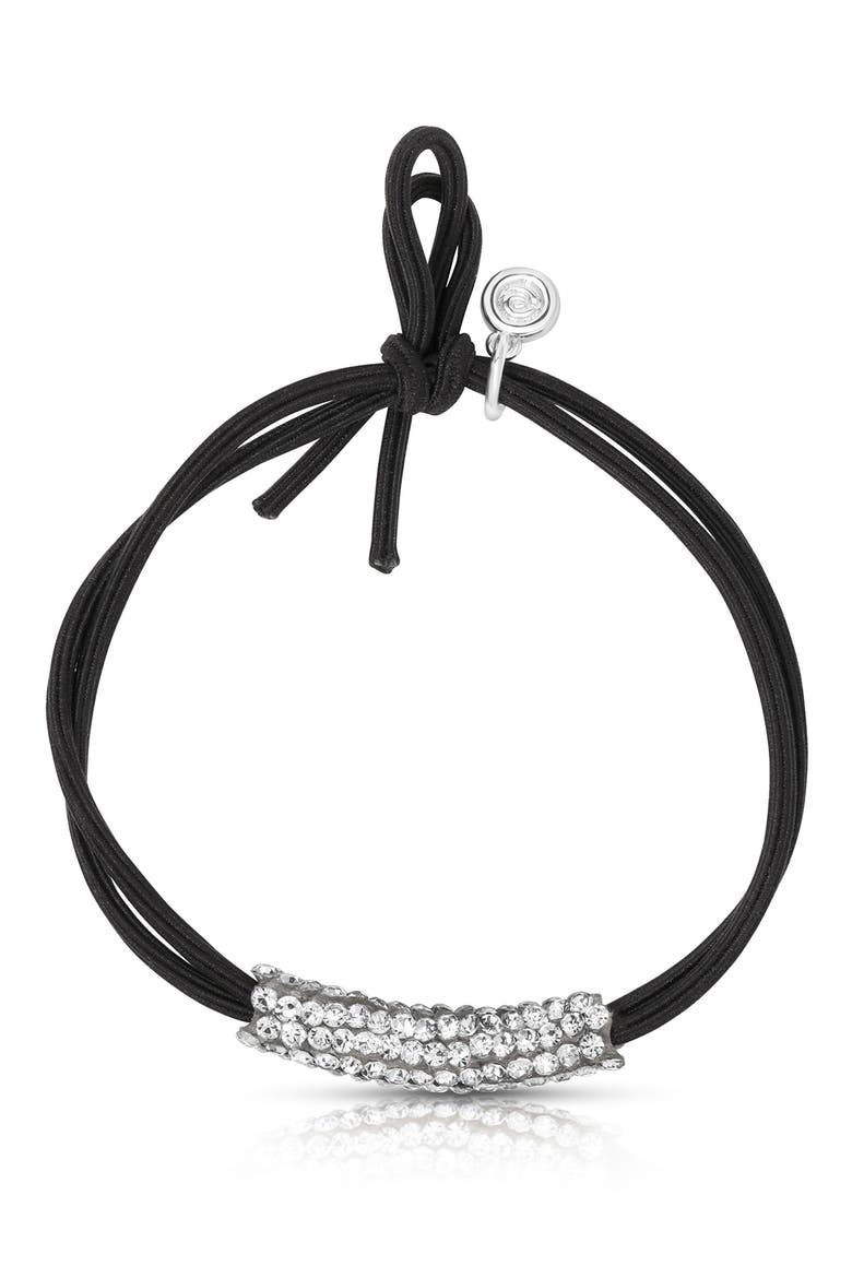 Simple Sparkle Hair Tie, Main, color, SILVER