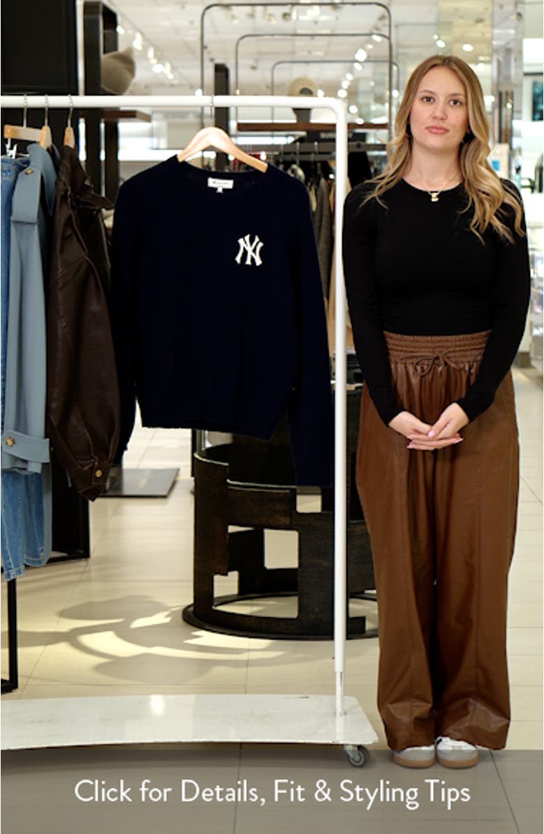 Heritage Yankees Serif Crewneck Sweater, sales video thumbnail
