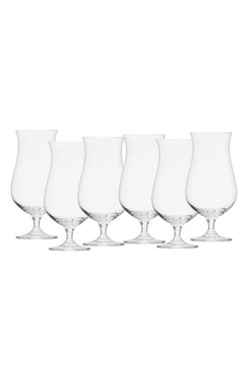 Fortessa Schott Zwiesel Bar Special Set Of 6 Hurricane Glasses In Clear