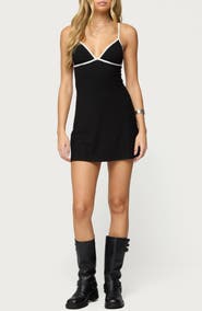 EDIKTED Laurah Contrast Minidress
