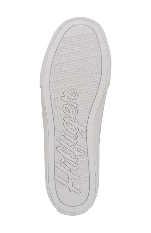 Tommy Hilfiger Lanzey Low Top Sneaker In Silver/white/navy