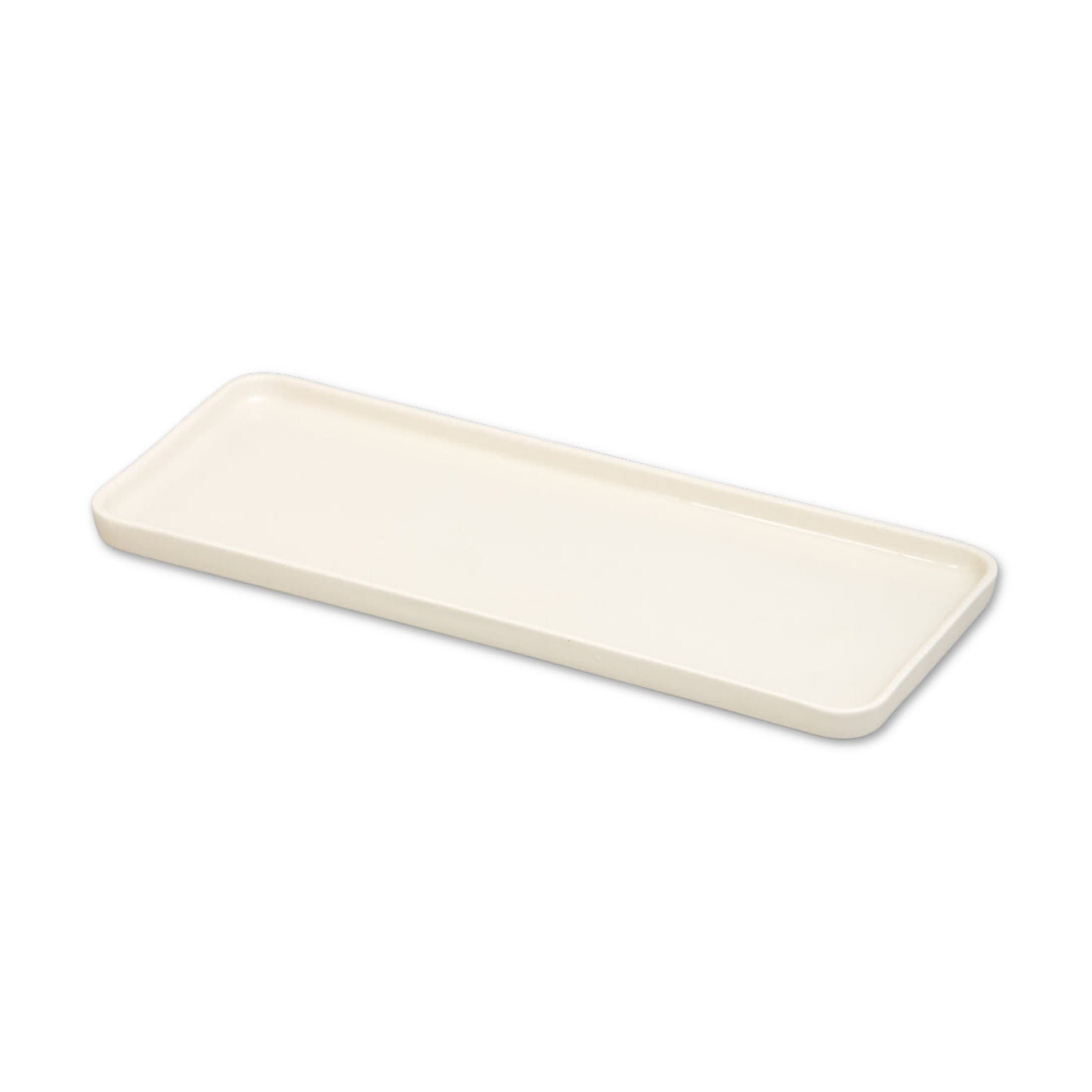 ESKO Sabia Bathroom Vanity Countertop Tray Kitchen Accessories, 32cm L x 13cm W x 1.5cm H in Sand 
