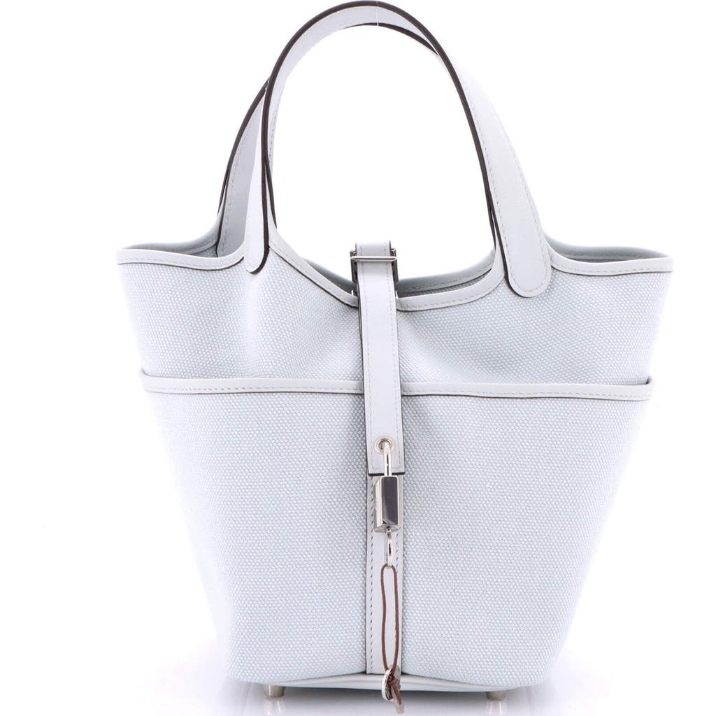 Pre-owned Hermes Hermes Cargo Picotin Lock Bag Canvas And Swift Pm