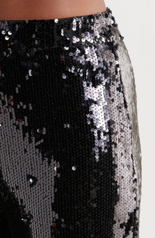 WAYF WAYF FIRST CRUSH SEQUIN WIDE LEG PANTS