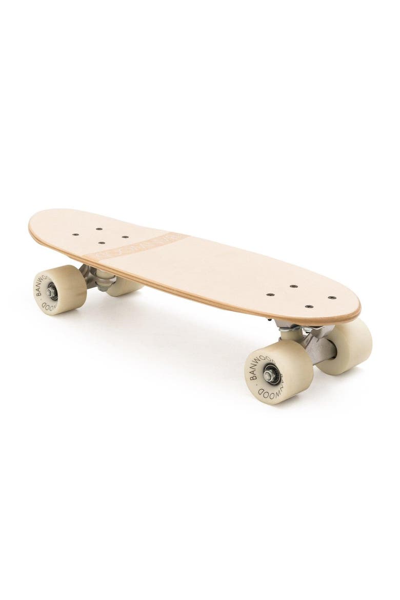 Skateboard Canadian Maple Outdoor Skating Kids Balance, Alternate, color, Cream
