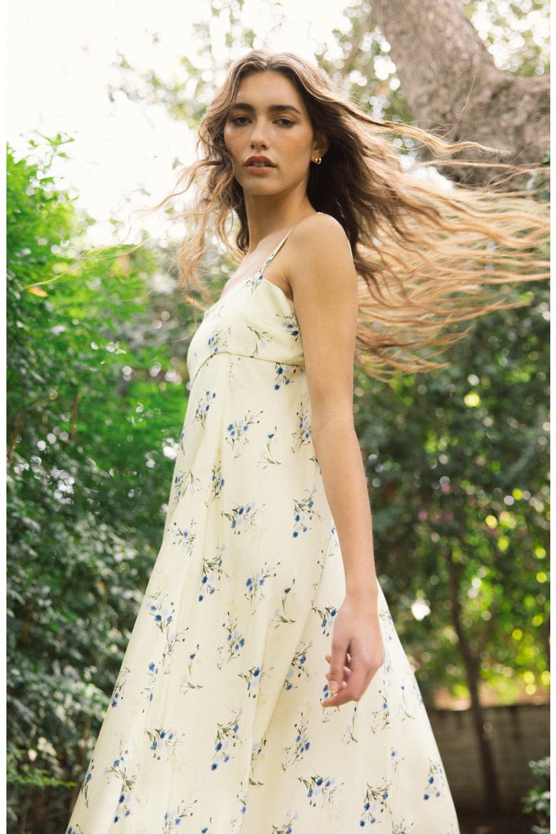 Ennis Harper Floral Print Sleeveless Maxi Dress, Alternate, color, CUCUMBER CRUSH