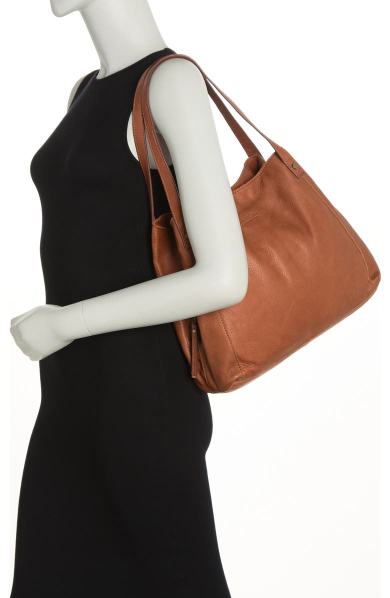 AMERICAN LEATHER CO. Liberty Shopper Bag, Alternate, color, Brandy