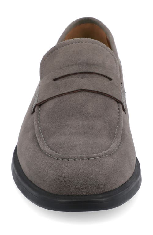 Vance Co. Keith Vegan Leather Penny Loafer In Grey