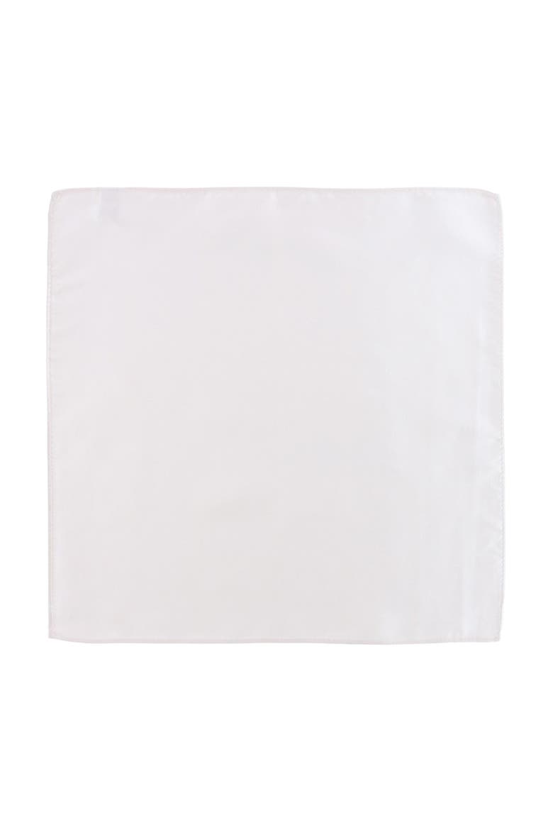 Sutton Solid Color 13 Inch Silk Pocket Square, Alternate, color, Ivory