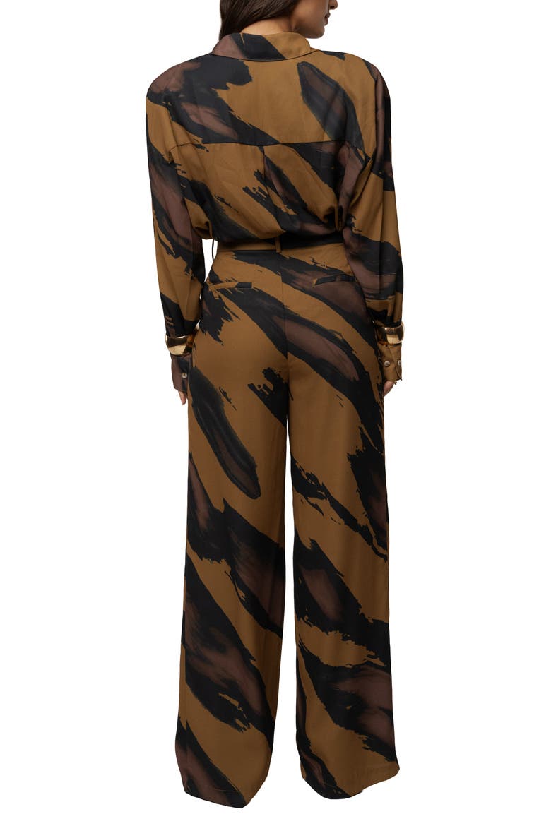 Soft Pleated Trouser, Alternate, color, Gold Dusk