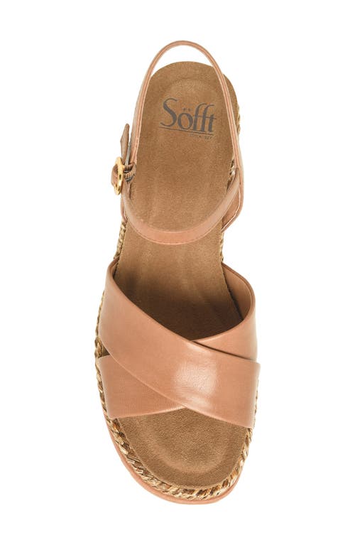 Söfft Diana Espadrille Platform Wedge Sandal In Sand