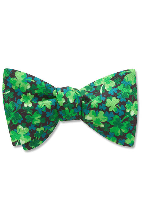 Trefoil Silk Printed Bow Tie