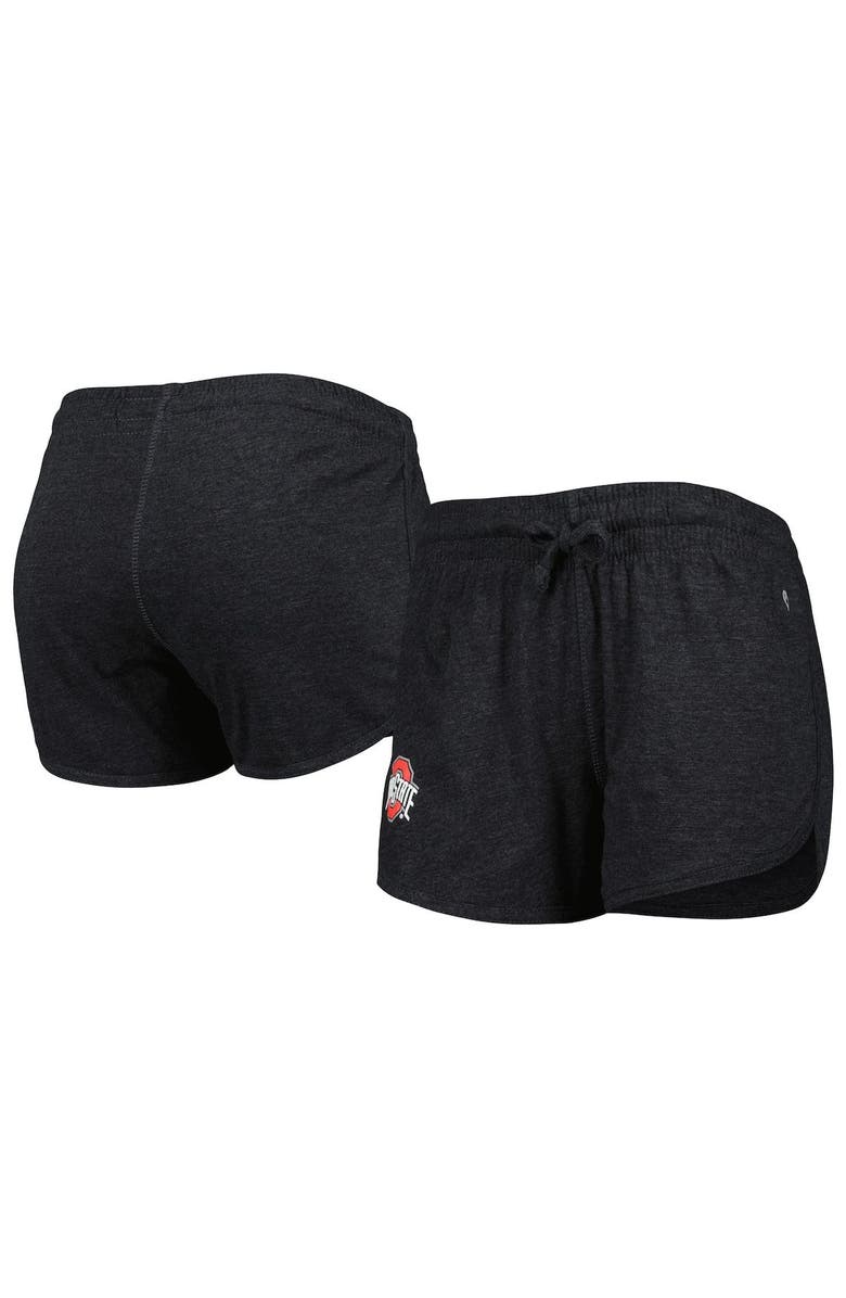 COLOSSEUM Women's Colosseum Heather Black Ohio State Buckeyes Simone Core Shorts, Alternate, color, 
