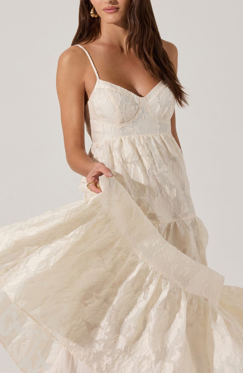 ASTR the Label Floral Chiffon Tiered Maxi Dress, Alternate, color,