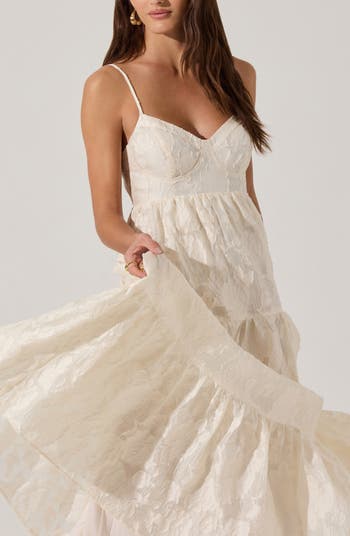 Floral Chiffon Tiered Maxi Dress