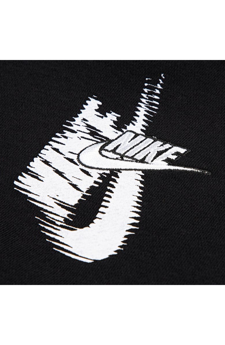 Nike Kids' Logo Print Hoodie, Alternate, color, Black