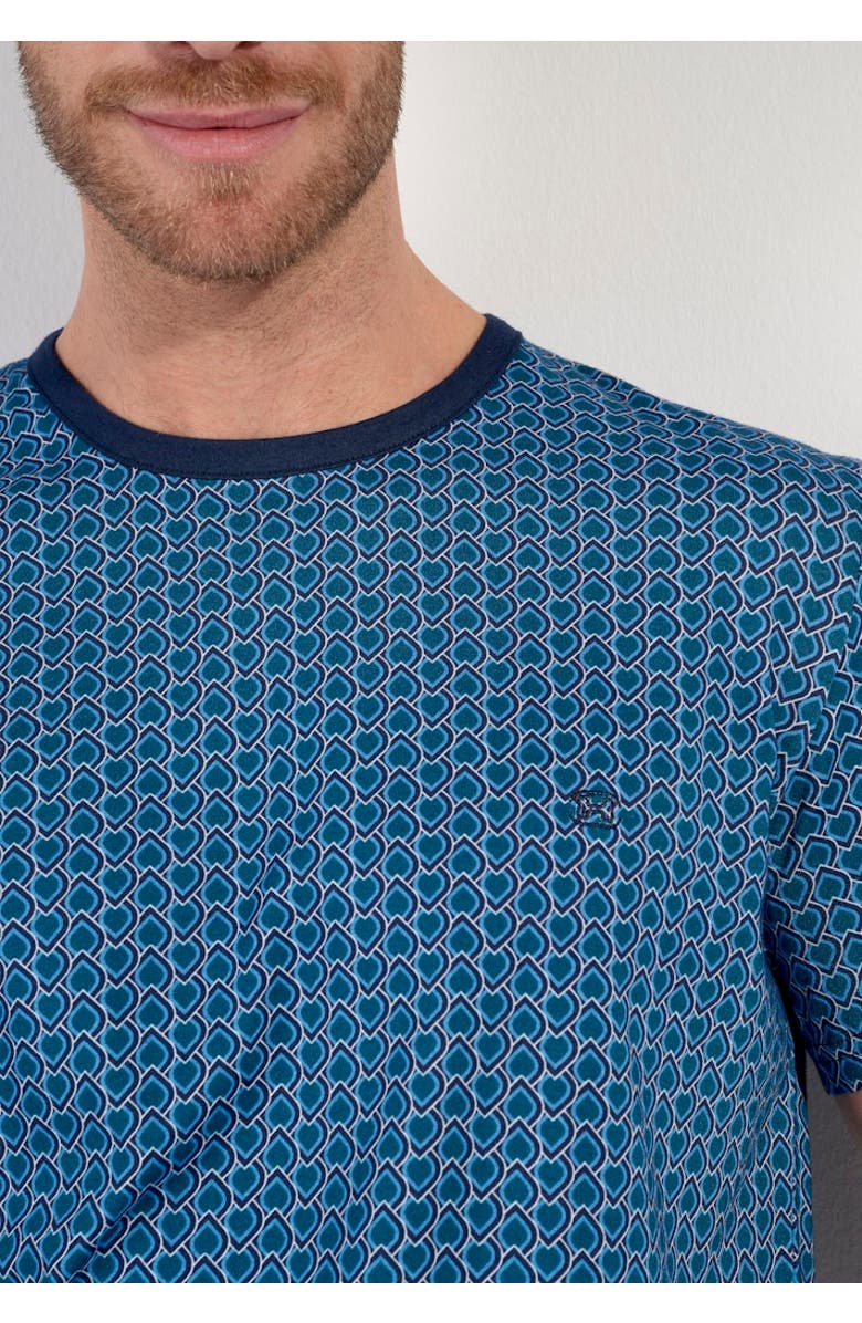 HOM Martinez Short Pajama Set, Alternate, color, Blue Print