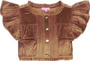 BISBY Kids' Faux-Suede Annie Top