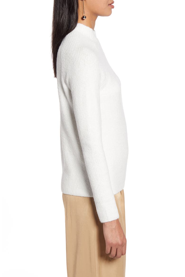 Mock Neck Sweater, Alternate, color, IVORY CLOUD